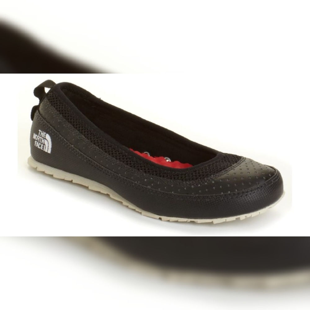 The North Face flats camp ballet black leather sz 9